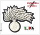 Fregio Fiamma 13 Punte Canottiglia Carabinieri CC 112 Bombato Argento NUOVO MODELLO RIFORMA GRADI Art.FIAMMA-NEW-A