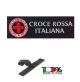 Patch Toppa Ricamata Con Velcro cm 5,00x15,00 Croce Rossa Italiana Art.15-5-CRI