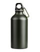 Borraccia in Alluminio 550ml + Moschettone  Oliva Fosco  Campeggio Montagna Tempo libero Palestra Militare Art. 349510