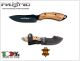 Coltello Lama Fissa European Hunter knife 1502 Fox Maniago Italia Caccia Combattimento Fodero Cuoio Incluso  Art. 1502 