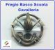 Fregio Basco Militare Metallo  Scuola Cavalleria Esercito Italiano Art.NSD-F-47