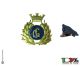 Fregio Metallo Berretto Tesa GG Guardie Giurate Alloro Fondo Blu Prodotto Italiano Art. TUS-GG-ALLORO