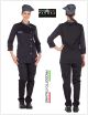 Giacca Cuoco Chef Sartoriale Donna  Danimrca Nero Grigio Militare Pangea Personalizzata con Nome Ricamato Art.DN0204