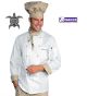 Giacca Cuoco Chef Maori Bianca + Rifiniture  Isacco  Idea Regalo Elegante Raffinata Art. 059295