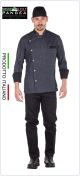 Giacca Cuoco Chef Sartoriale Antimacchia Islanda Jeans con Toppe Pangea Art.IT0302  