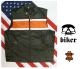 Gilet Biker Pelle Pieno Fiore Tipo Harley Davidson Guzzi Shadow Triuph Vera Pelle ULTIMI PEZZI  Art. 01067