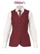 Gilet Professionale Donna Bordeaux GIBLOR'S Bar Ristorante Hotel Art. 270BX