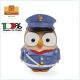 Gufo Gufetto Goofi della Polizia Idea Regalo o Bomboniera Collezione Porta Fortuna EGAN Prodotto e Dipinto a Mano in Italia Art.ML18FA/2PS