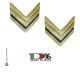 Coppia di Gradi Metallo Nuovo Modello Aeronautica Sergente Art.G4-ARS
