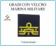 Grado a Velcro Giubbotto Navigazione Marina Militare Contrammiraglio  Art.M-24