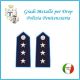 Gradi Metallo Polizia Penitenziaria per Drop  Commissario Art.PP-15