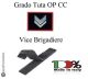 Gradi Tuta Ordine Pubblico Carabinieri con Velcro VICE BRIGADIERE Art.CC-O6