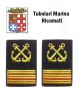 Gradi Tubolari Ricamati Marina Militare Italiana Nocchiere di Porto 1 Maresciallo Art.MM-20