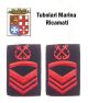 Gradi Tubolari Ricamati Marina Militare Italiana Nocchiere di Porto Sottocapo di 1 Classe  Art.MM-14