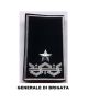 Gradi Tubolari Esercito Italiano Generale Di Brigata Fondo Nero o Verde Art. NSD-GEN-B