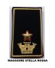 Gradi Tubolari Esercito Italiano Maggiore + Stella Rossa Fondo Nero o Verde Art. NSD-MAG+R