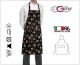 Grembiule Cucina Pettorina con Tascone cm 90x70 Mexico Colorato Ego Chef Italia Art. 6103148A