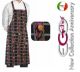 Grembiule Cucina Pettorina con Tascone cm 90x70 Pepper Art. 6103129A