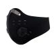 Maschera Nera Neoprene Carbone Attivo Uomo Donna Riutilizzabile Art. ALI-MASK