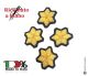 Stella Stelletta a 6 Punte Vendita al Pezzo Ufficiali Canutiglia Rilievo Ricamate a Mano Polizia Locale Vigilanza  Art.NSD-PL6X
