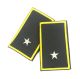 Tubolari Ricamati Bordo Giallo GPG Guardia Particolare Giurata - GPGIPS - Sottotenente 1 Stella Art. GPG-S1