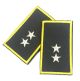 Tubolari Ricamati Bordo Giallo GPG Guardia Particolare Giurata - GPGIPS - Tenente 2 Stella Art. GPG-S2