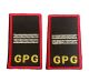Tubolari Ricamati Bordo Rosso GPG - GPGIPS - Maresciallo Ordinario Art. GPG-M-XXM