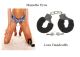Manette Handcuffs Nere dell'amore in Peluche Fetish Sadomaso Famolo Strano .... Art.29354