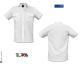 Camicia Bianca Manica Corta Modello Militare Con Spalline FAV Italia Polizia carabinieri Vigilanza GPG IPS Art.FAV-C-MCB