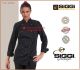 Giacca Cuoco Chef Donna Nera Professionale Woman Chef Jacket Amabel Siggi Horeca Personalizzabile con Nome Ricamato Art.28GA0194