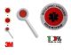 Paletta Segnaletica Ambo le Parti Rosse 3M Soccorso Sanitario Volontario  Art. NSD-PALSSVV