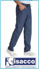 Pantalaccio Pantaloni Culisse Unisex Cuoco Chef Pasticcere Jeans Blu  Isacco Art.044677