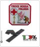Patch Toppa con Velcro  Croce Rossa Italiana CRI AIB  Art.NSD-CRI-AIB