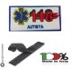 Patch Ricamata 118 Soccorso Sanitario con Velcro AUTISTA  Art. NSD-118A