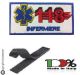 Patch Ricamata 118 Soccorso Sanitario con Velcro INFERMIERE  Art. NSD-118IN