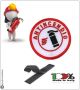 Patch Toppa con Velcro Ricamata  Antincendio Estintore - Corsi Antincendio Art.NSD-ANTI