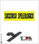 Patch Toppa Ricamata con Velcro Ricamata Soccorso Speleologico cm 3x10 Art.SPE-2