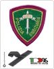 Patch Toppa Polizia di Stato Giudiziaria Verde Ricamata con Velcro  Art.EU533