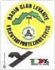 Patch Toppa Ricamata con Velcro RADIO CLUB LEVANTE Volontariato di Protezione Civile  cm 8 Art.NSD-LEVANTE