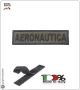 Patch Toppa Ricamata con Velcro Aeronautica da Uniforme VERDE OD Art.A-V