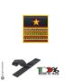 Gradi Velcro per Polo e Tuta OP Guardia di Finanza  Maresciallo Luogotenente GDF 6x6 Art.GDF-OP11