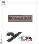 Patch Toppa Ricamata con Velcro Marina Militare  da Uniforme Sabbia  Art.MM-T2