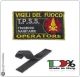 Toppa Patch Vigili del Fuoco OPERATORE T.P.S.S.  TECNICHE SANITARIE Art.VVFF-TPSS