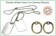 Piastrine Americane US Originali Colore Accaio Con Silenziatore Mimetici Dog Tags Kit Neutre Art.27436A