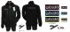 Maglione Maglioncino Pile Nero con Zip Intera Predisposizione Ricamo Petto + Predisposizione Ricamo Shiena  Bordino Rosso e Toppe LO TROVI SOLO DA NOI Guardie Giurate GPG IPS Art. CC-PILE-NEUTRO