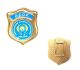 Placca con Clip A.E.O.P. Associazione Europea Operatori Polizia Prodotto Italiano Art.AEOP-P12