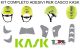 Serie Completa Kit Adesivi per Casco Caschi Originale KASK Plasma Giallo Grigio Verde Rosso Art. WAC00001.055.00