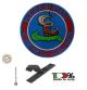 Toppa Patch Ricamata con Velcro Polizia 9° Reparto Volo Bari Art.PS-VOLO-12