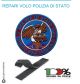 Toppa Patch Ricamata con Velcro Polizia 1° Reparto Volo Pratica di Mare Art.PS-VOLO-1