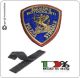 Patch Toppa Polizia di Stato Squadra Motociclistica Ricamata con Velcro  Art.NSD-R-SM